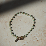 Emerald Gold T-Bar Bracelet
